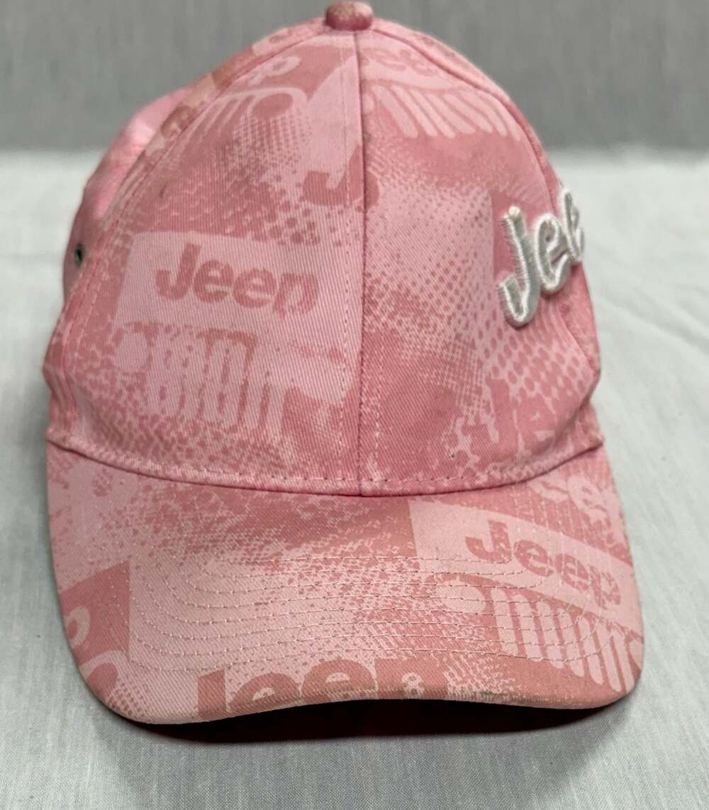 Jeep Women's Pink Watermark Logo Baseball Cap